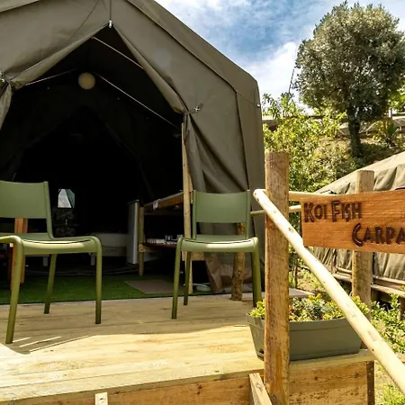 Οργανωμένο κάμπινγκ Scenic Safari Glamping Escape With Cavado River Views Near Peneda-geres In Ventosa, Portugal